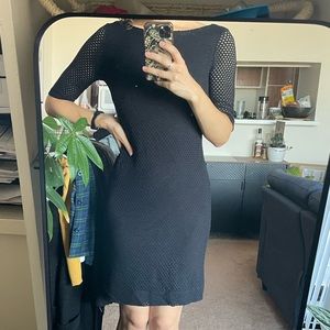 NWOT Banana Republic Black Bodycon Dress